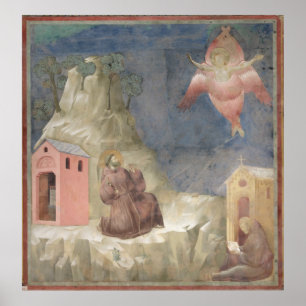 Póster Francis Recebendo a Stigmata, 1297-99