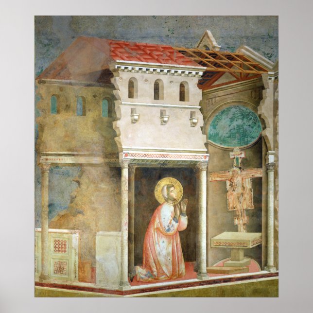 Póster Francis Rezando na Igreja de San (Frente)