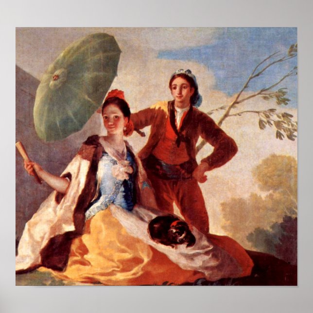 Poster Francisco de Goya - O Parasol (Frente)
