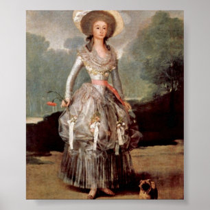 Póster Francisco de Goya - retrato da duquesa de alba