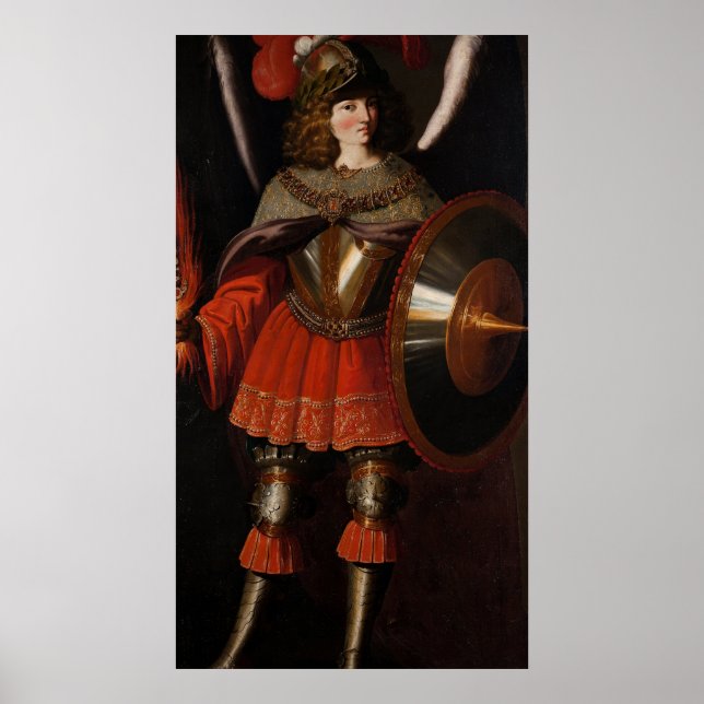 Poster Francisco de Zurbarán - Archangel Michael - 17º C (Frente)