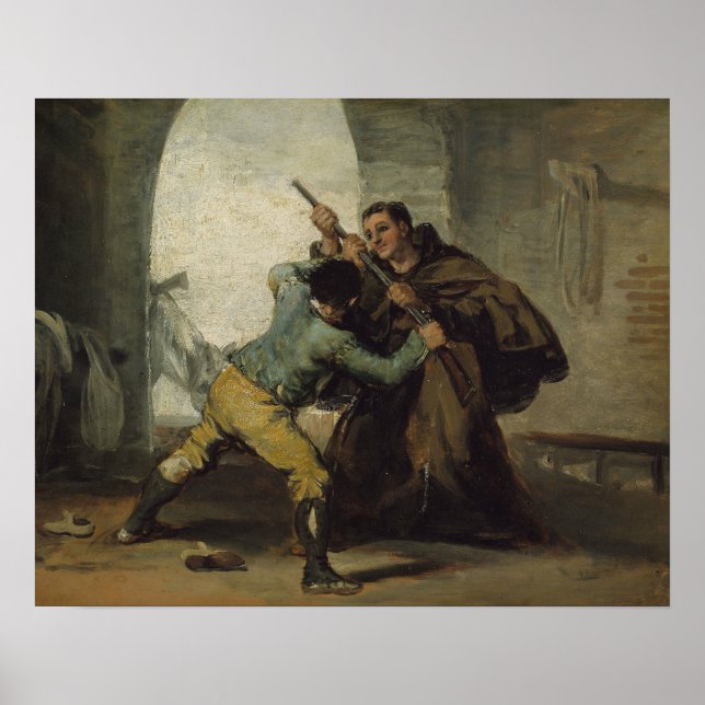 Poster Francisco Goya - Friar Pedro Lança a Arma (Frente)