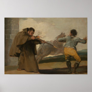 Poster Francisco Goya - Friar Pedro Shoots El Maragato