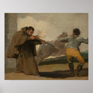 Poster Francisco Goya - Friar Pedro Shoots El Maragato