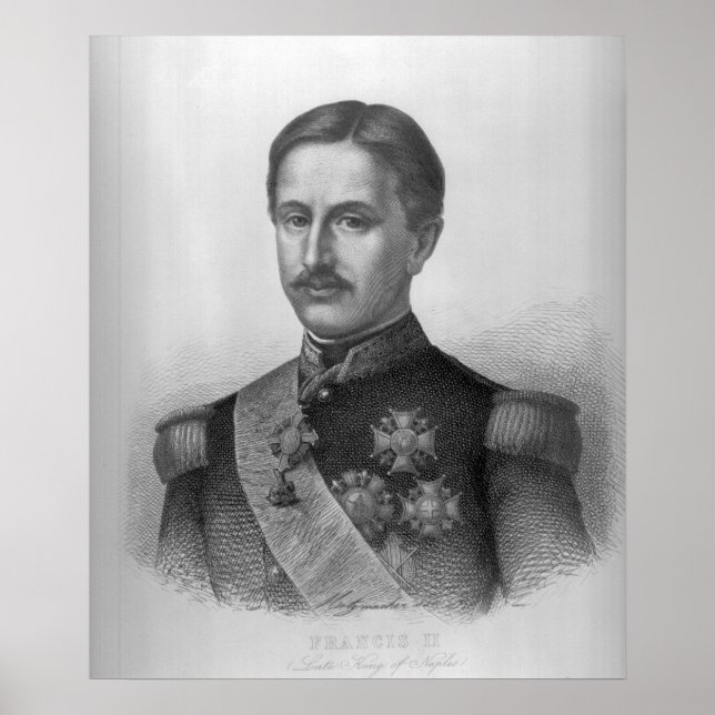Póster Francisco II das Duas Sicílias (Frente)