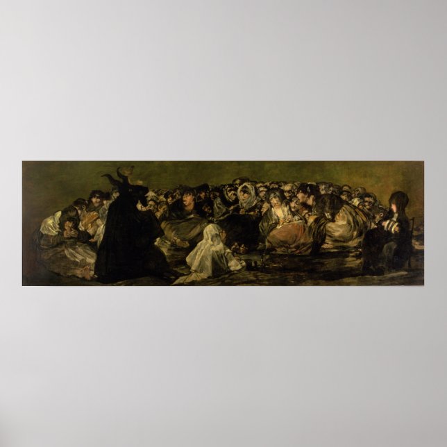 Poster Francisco Jose de Goya y Lucientes | As Bruxas" (Frente)