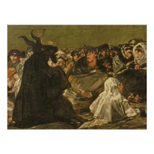 Póster Francisco Jose de Goya y Lucientes as bruxas