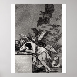 Póster Francisco Jose de Goya y Lucientes o sono de