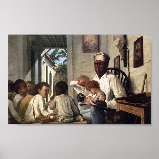 Póster Francisco Oller School of Master Rafael Cordero (Frente)