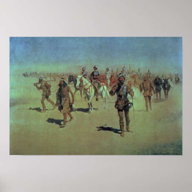 Poster Francisco Vasquez de Coronado Fazer seu caminho (Frente)