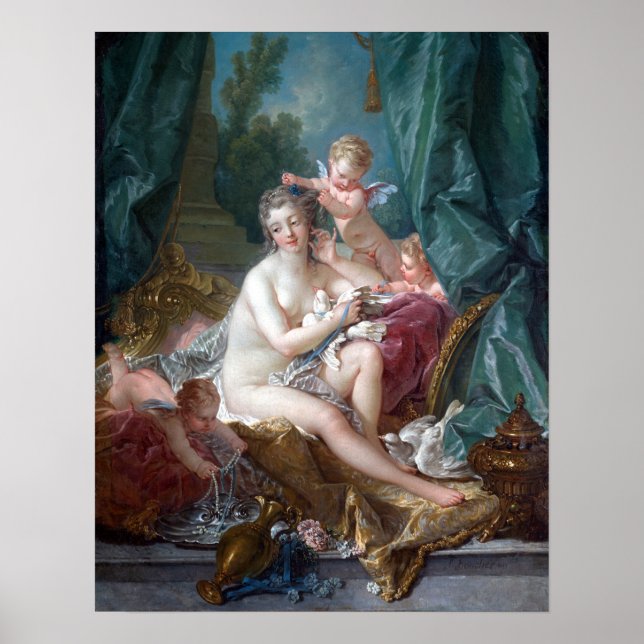 Poster François Boucher A Banheta de Vênus (Frente)