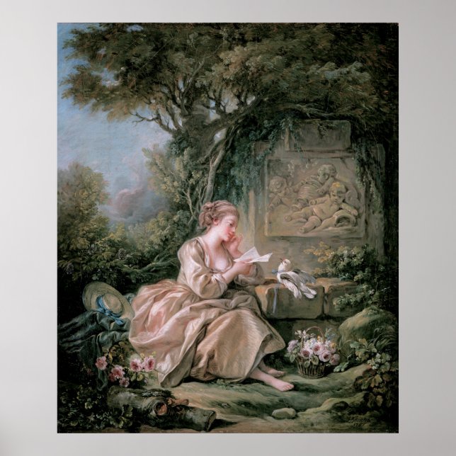 Poster François Boucher - A mensagem secreta (Frente)