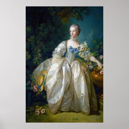 Poster FRANCOIS BOUCHER - MADAME BERGERET retrato arte