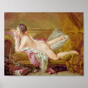 Poster Francois Boucher - senhora a Louis XV