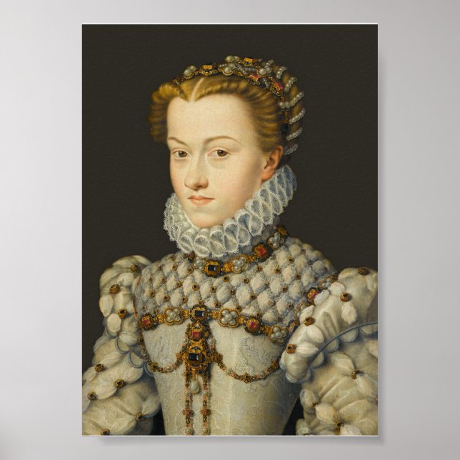 Poster Francois Clouet - Isabel da Áustria (Frente)