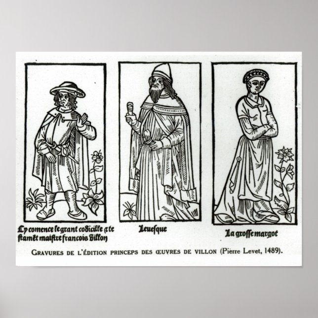 Póster Francois Villon (Frente)