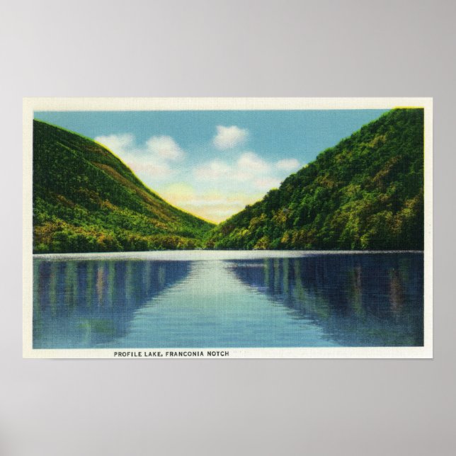Poster Franconia Notch State Park View of Profile Lake (Frente)