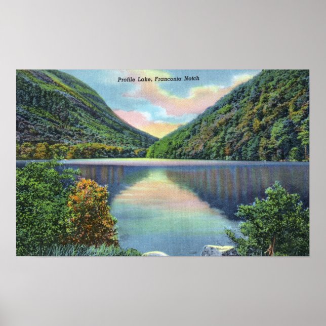 Poster Franconia Notch View of Profile Lake (Frente)