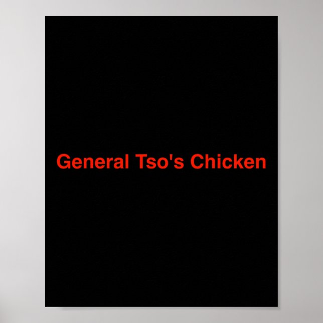 Poster Frango do General Tso (Frente)