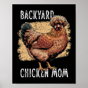 Poster Frango do Quintal Mãe Polonesa Desenho de Galinha