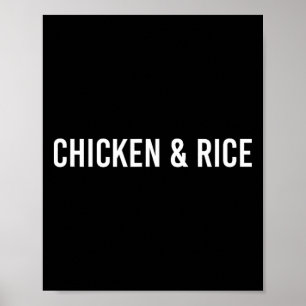 Poster Frango e Arroz - Fitness e Levantamento