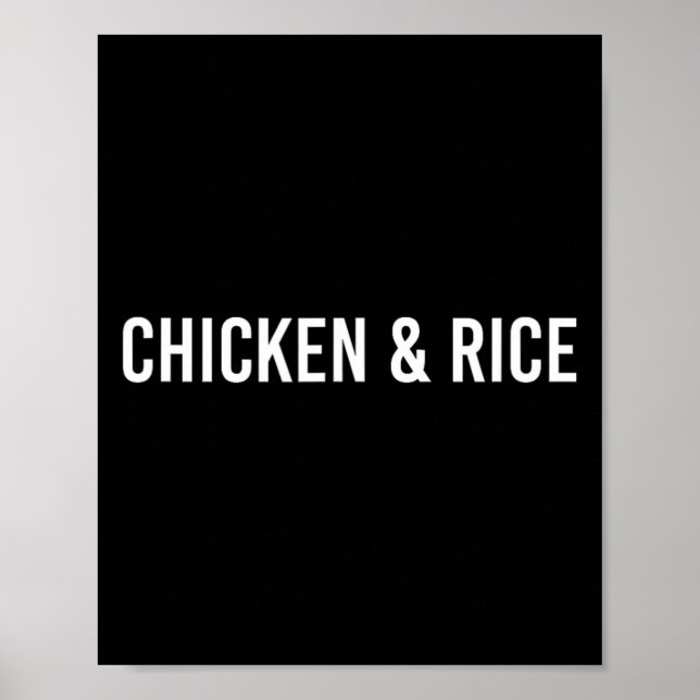 Poster Frango e Arroz - Fitness e Levantamento  (Frente)