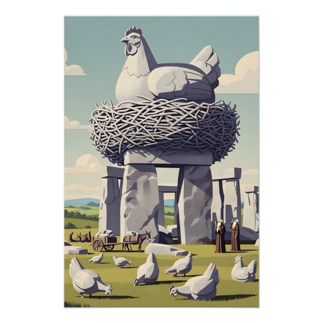 Póster Frango engraçado (Frente)