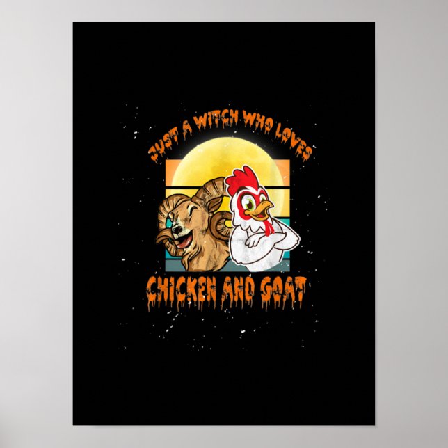 Poster Frango Engraçado E Presente De Figurino No Hallowe (Frente)