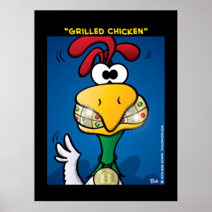 Póster "Frango grelhado"