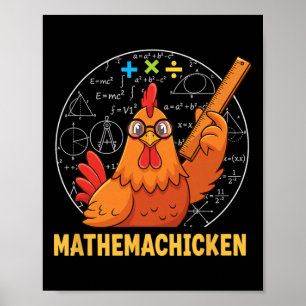 Poster Frango, Mathemachicken Math Galinha