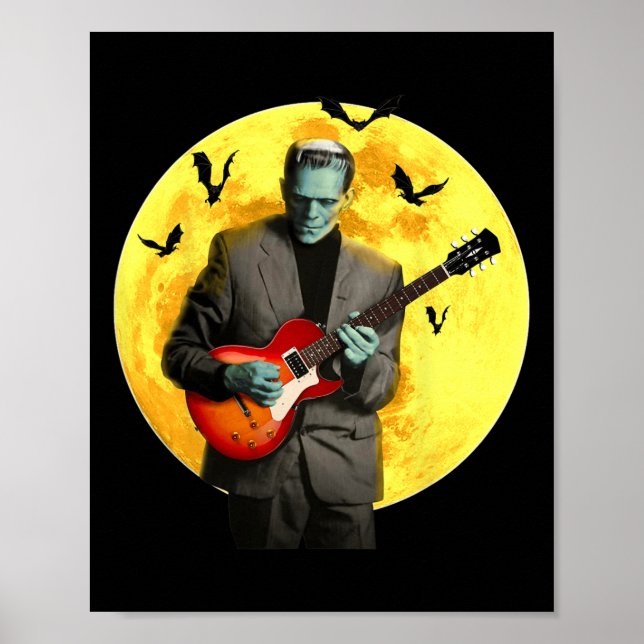 Poster Frankenguitar Violão Elétrico (Frente)