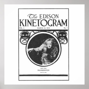 Poster Frankenstein 1910 O Kinetograma Edison