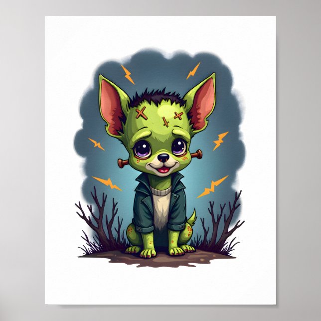 Poster Frankenstein Chihuahua Shock (Frente)