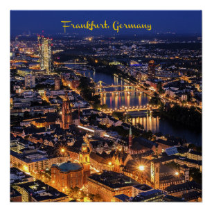 Póster Frankfurt, Alemanha em Twilight