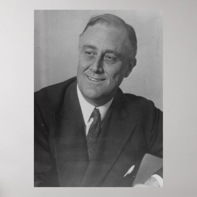 Poster FRANKLIN D. ROOSEVELT 1924 Arquivo Nacional Foto (Frente)