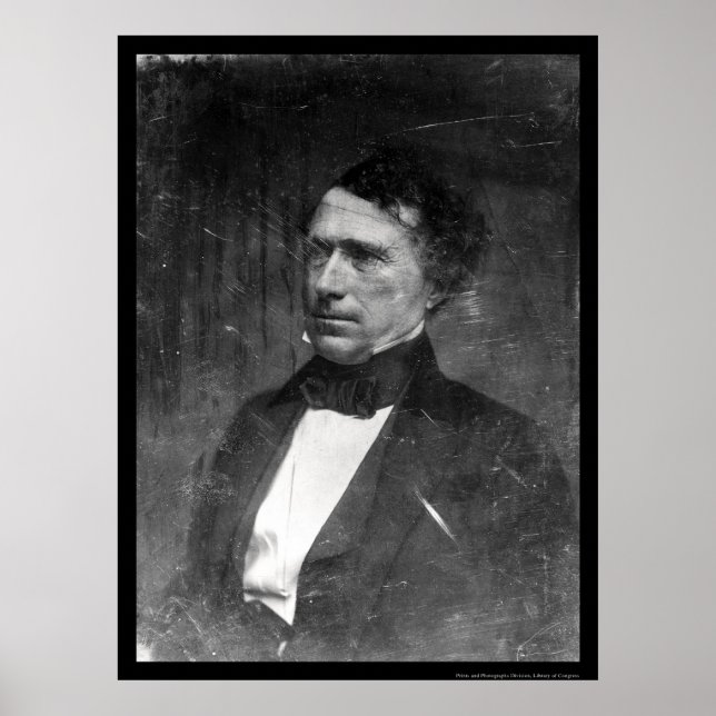 Póster Franklin Pierce Daguerreotype 1856 (Frente)