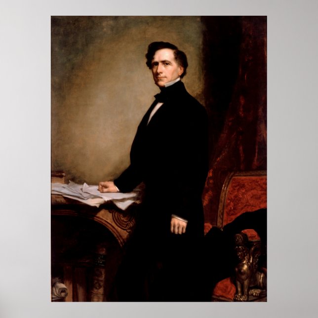 Poster FRANKLIN PIERCE por George Peter Alexander Healy (Frente)