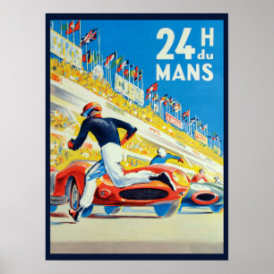 Poster "Frankreich: 1923/heute - 24h Rennen von Le Mans