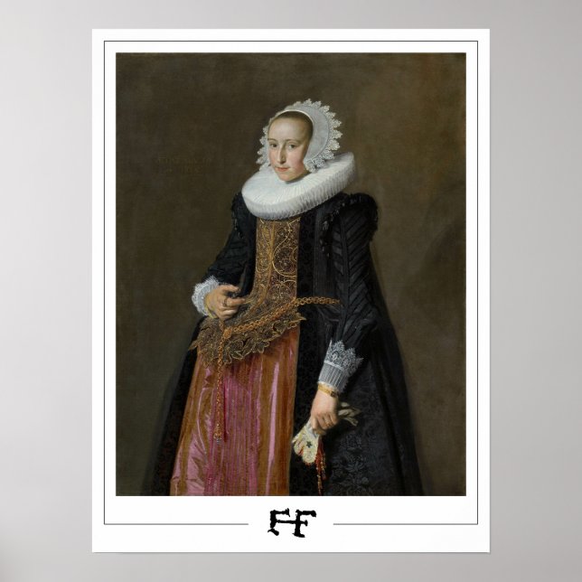 Poster Frans Hals Cartaz de Arte Zedign #106 (Frente)