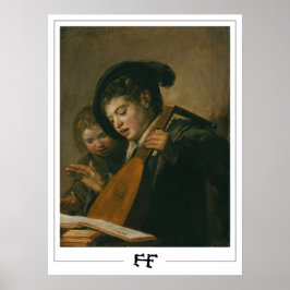 Poster Frans Hals Cartaz de Arte Zedign #216