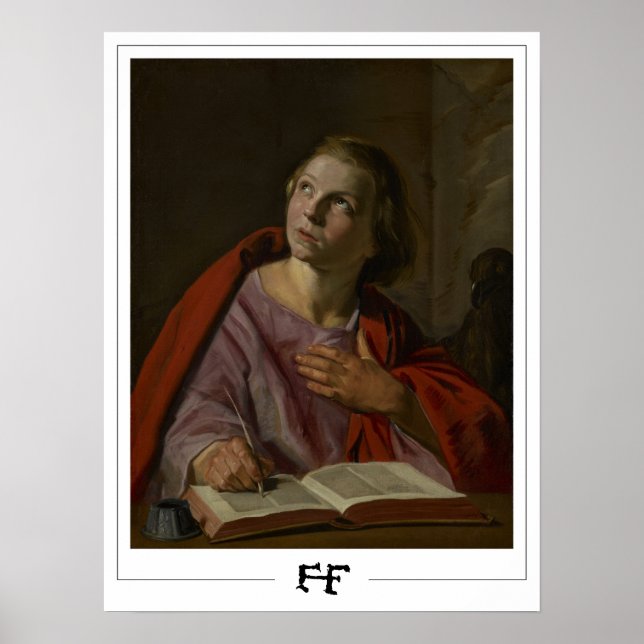 Poster Frans Hals Cartaz de Arte Zedign #218 (Frente)