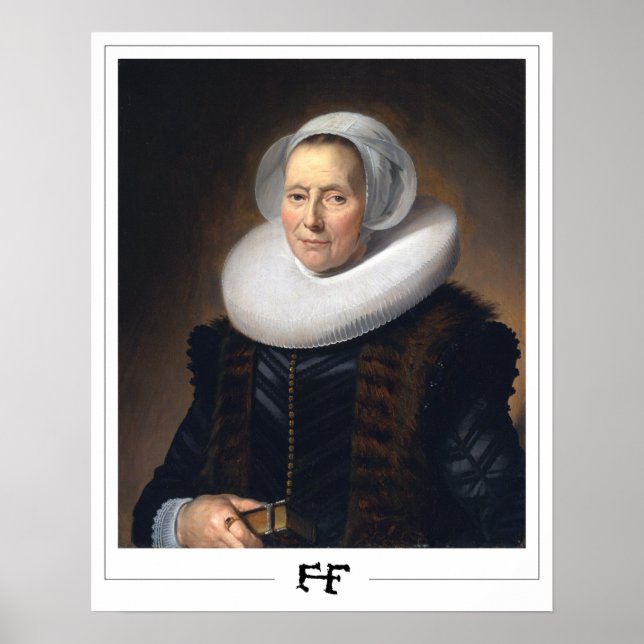 Poster Frans Hals Cartaz de Arte Zedign #225 (Frente)