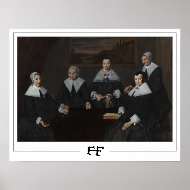 Poster Frans Hals Cartaz de Arte Zedign #246 (Frente)