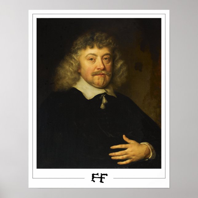 Poster Frans Hals Cartaz de Arte Zedign #247 (Frente)