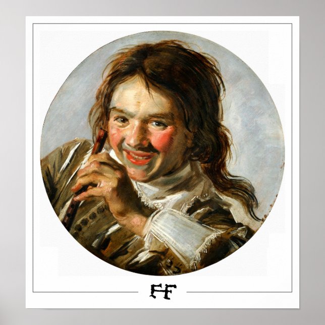 Poster Frans Hals Cartaz de Arte Zedign #262 (Frente)