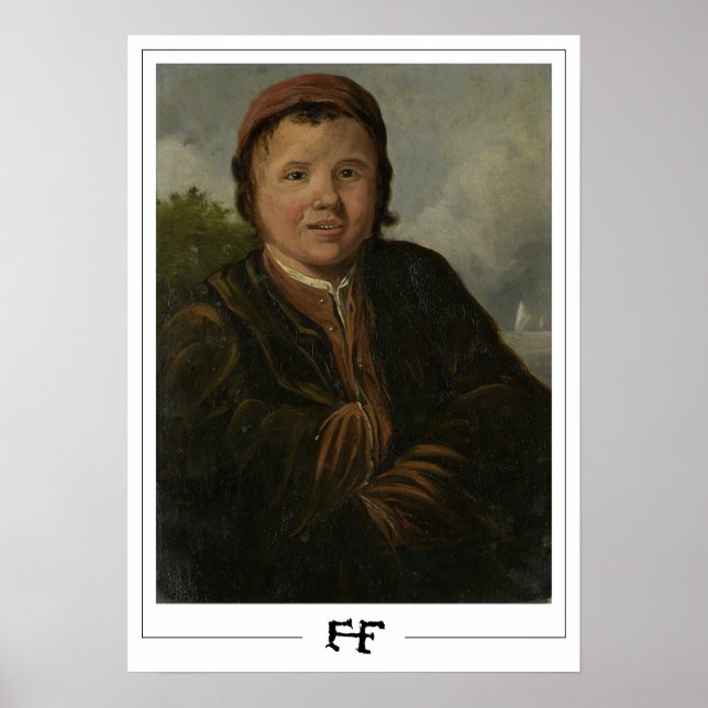Poster Frans Hals Cartaz de Arte Zedign #268 (Frente)