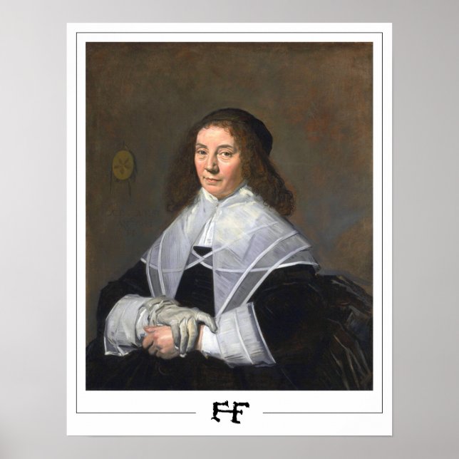 Poster Frans Hals Cartaz de Arte Zedign #297 (Frente)