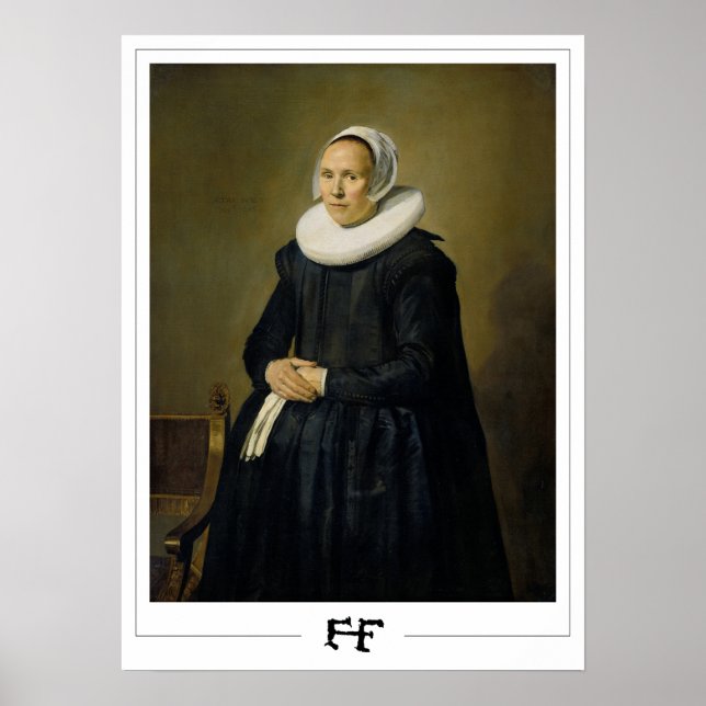 Poster Frans Hals Cartaz de Arte Zedign #303 (Frente)