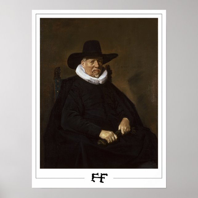 Poster Frans Hals Cartaz de Arte Zedign #307 (Frente)