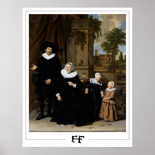 Poster Frans Hals Cartaz de Arte Zedign #5 (Frente)